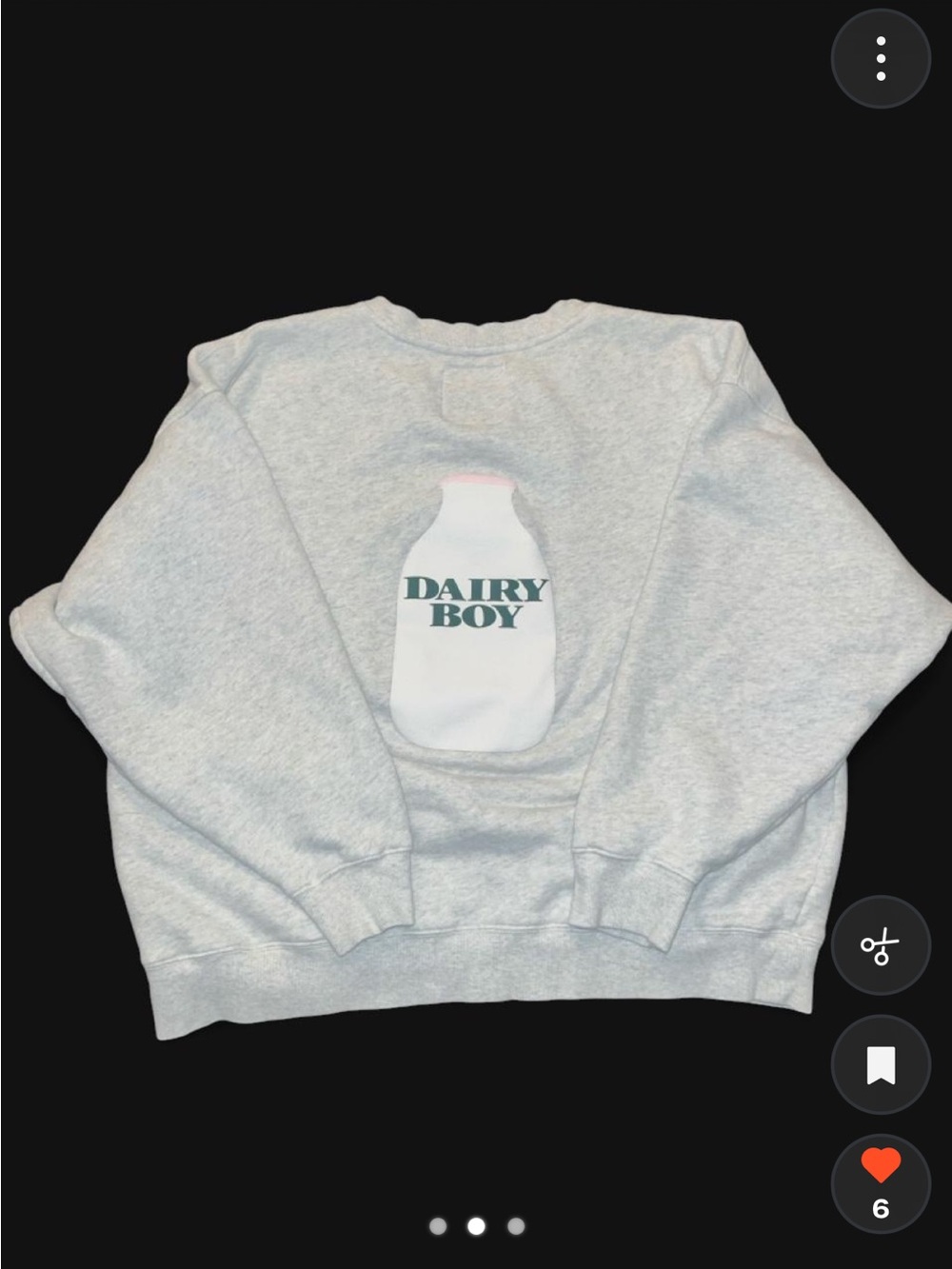 ISO Dairy Boy Milk Bottle Crewneck - Picture 2 of 2